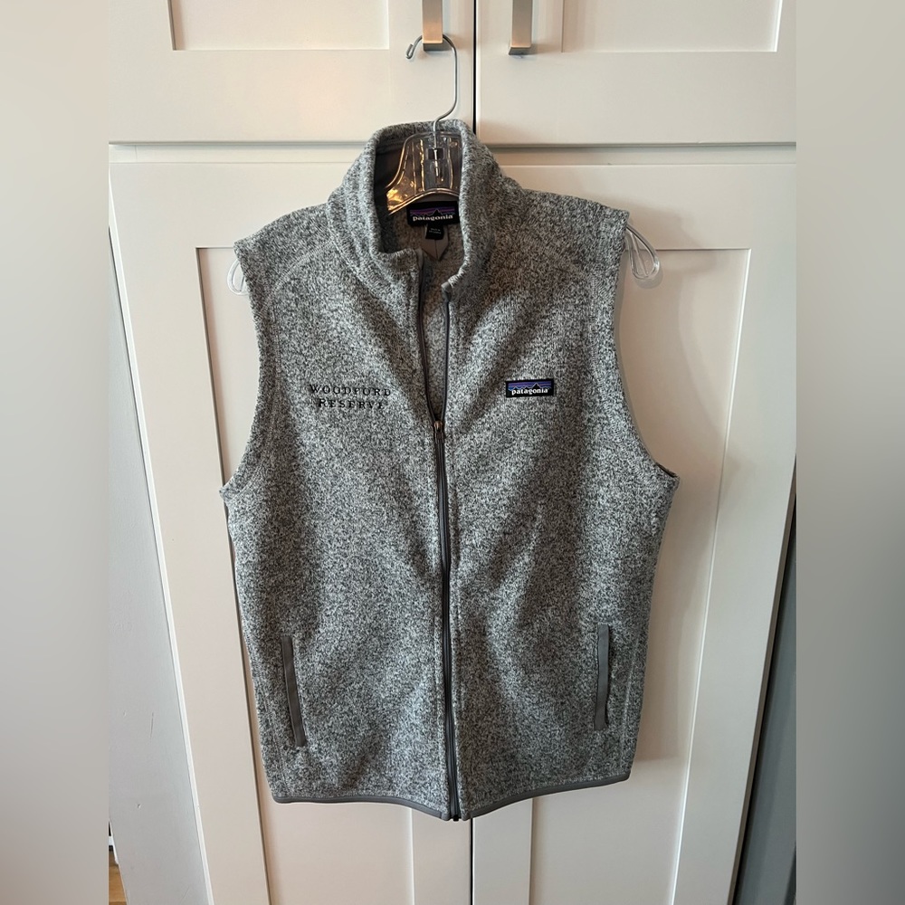Custom Woodford Reserve Grey Patagonia Better Sweater Vest, Women’s XL